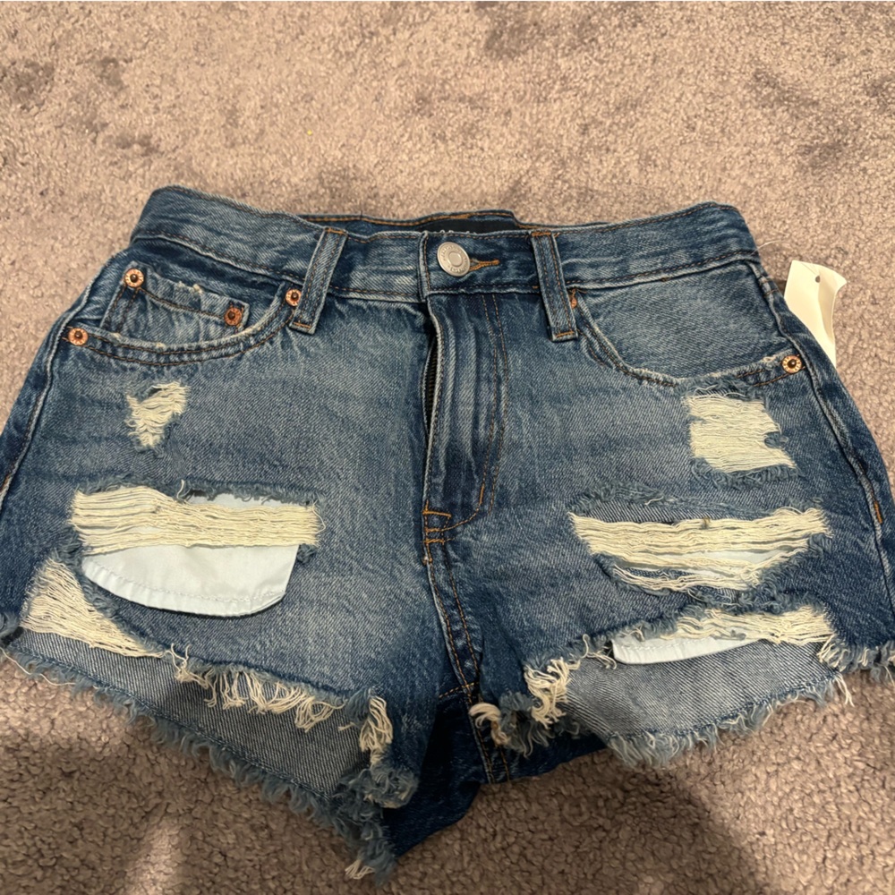 NWT Aeropostale vintage high rise shorty shorts size 000